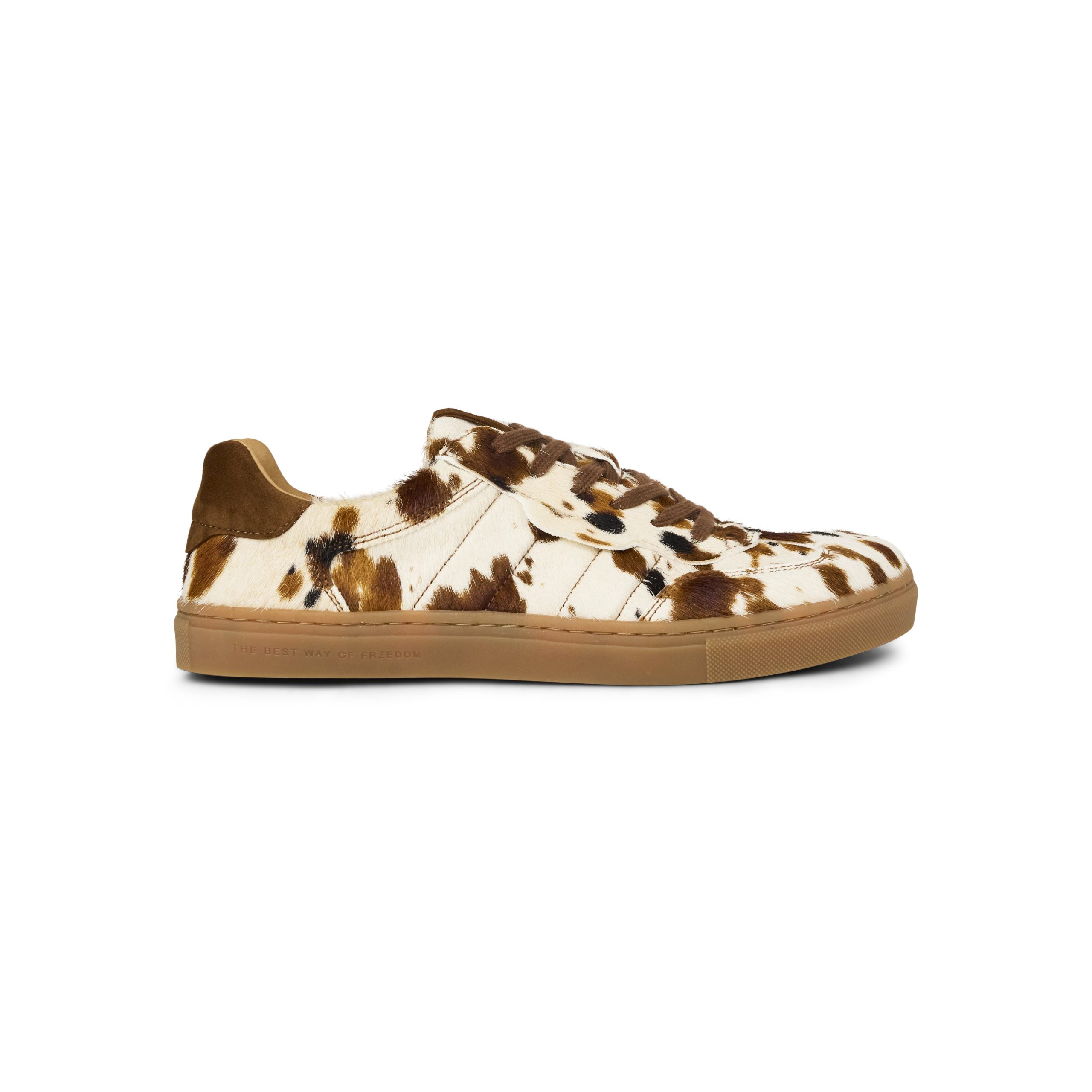 HELENA SUEDE Print – Beige