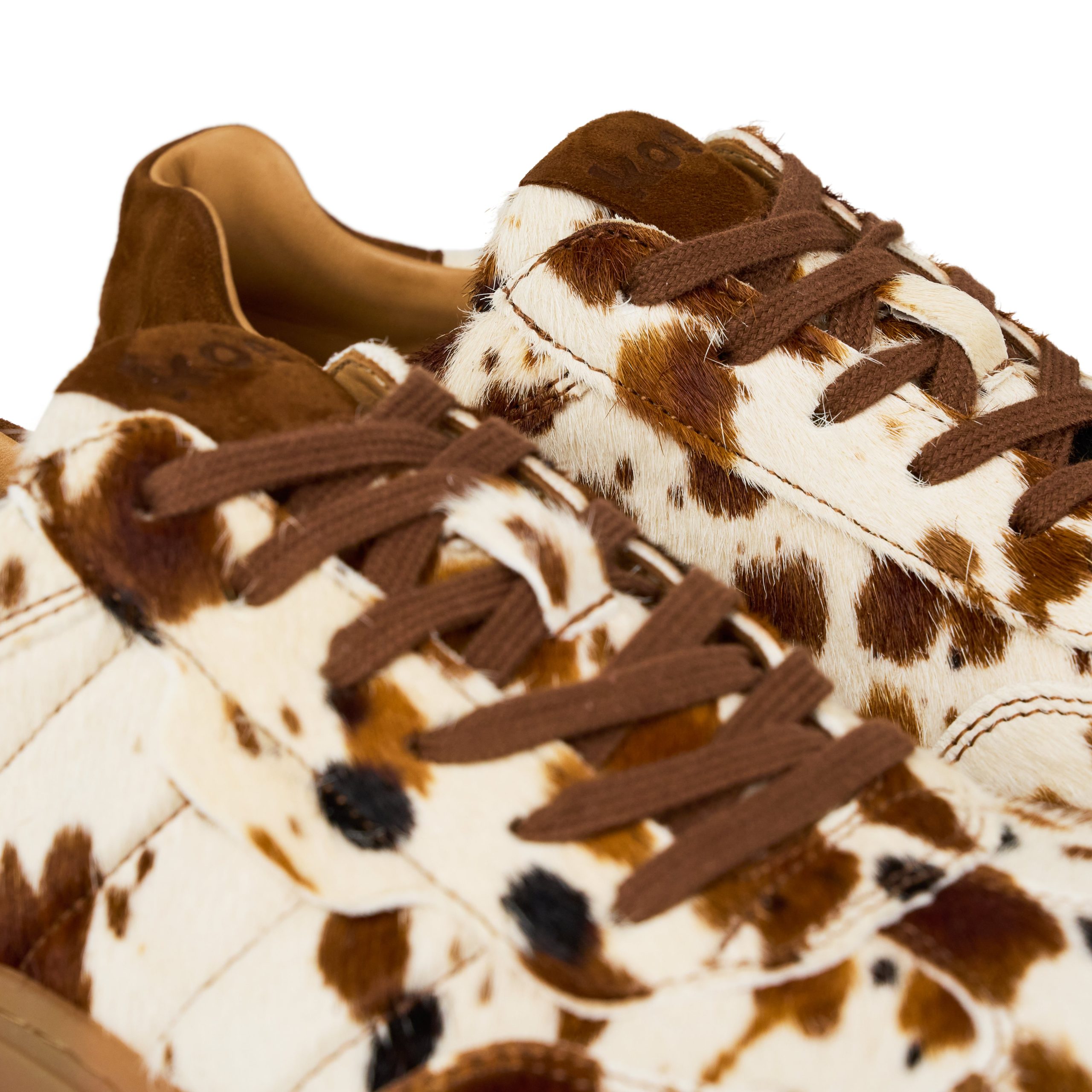 HELENA SUEDE Print – Beige