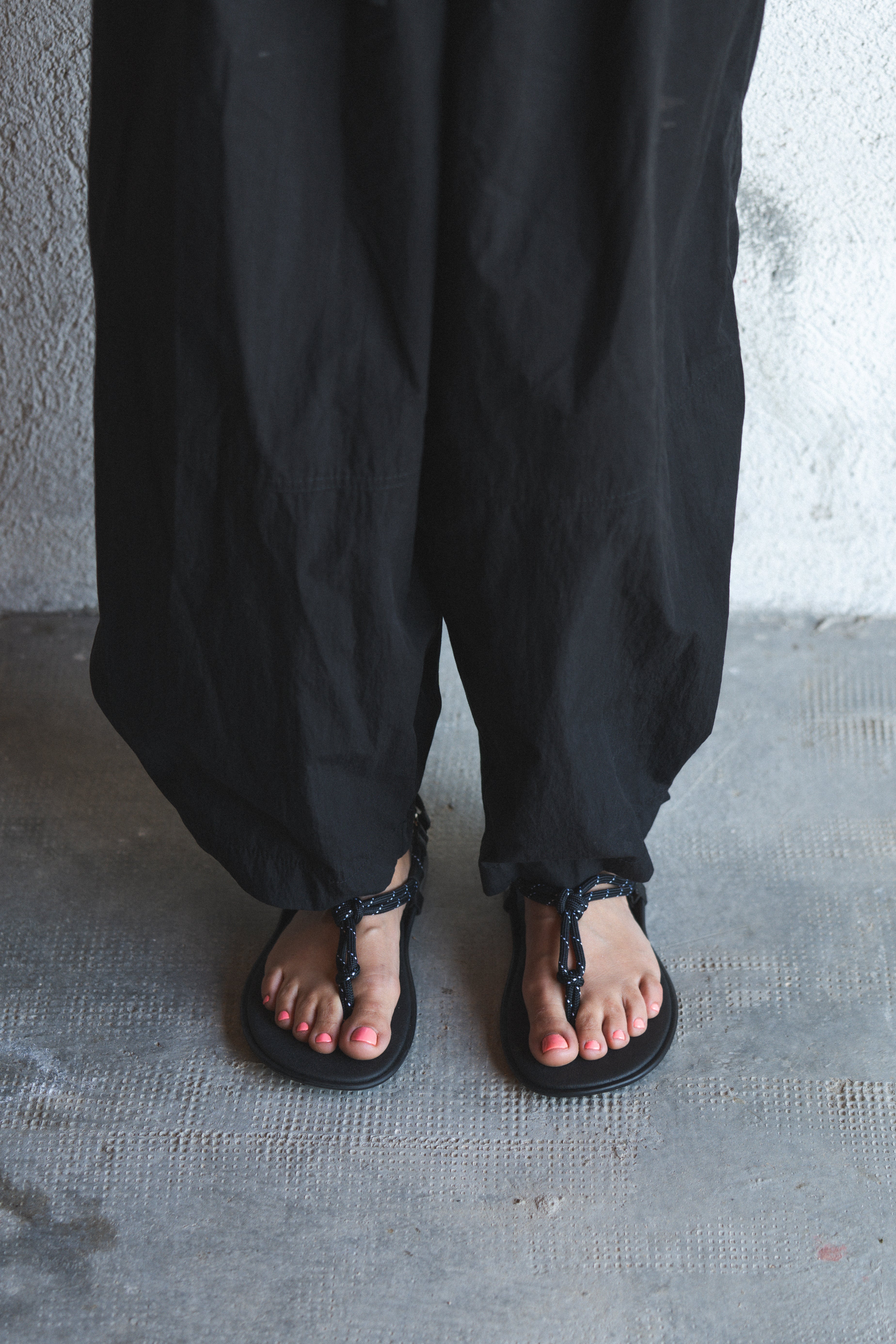 CORD SANDAL TULUM – BLACK