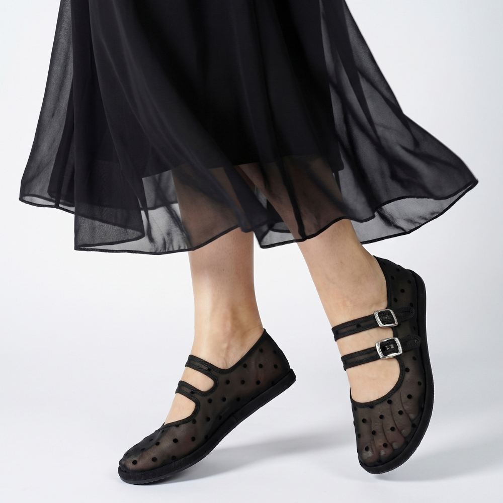 Mary Jane Shadow Dot – Nero