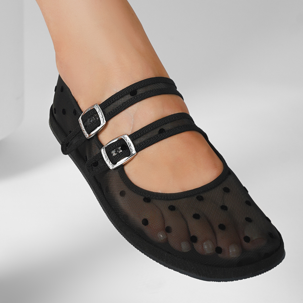Mary Jane Shadow Dot – Nero