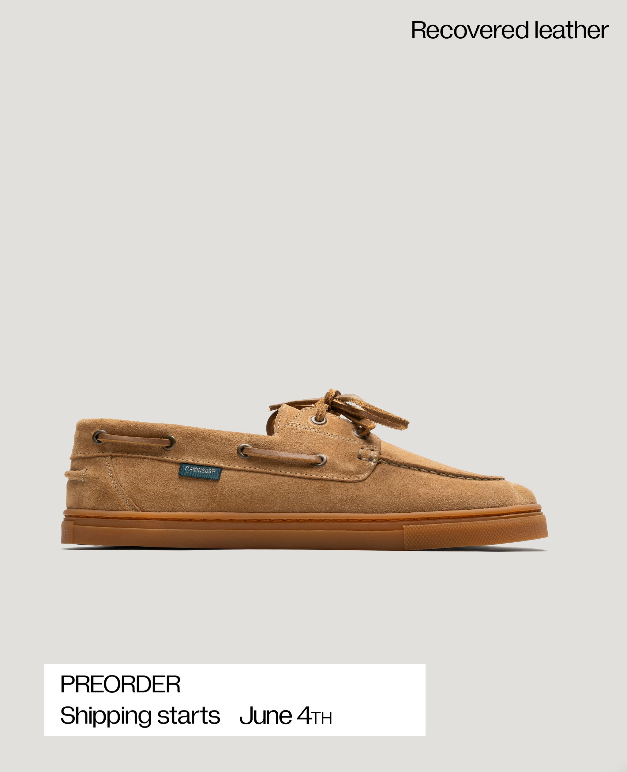 ZERO BOAT – SUEDE TAN