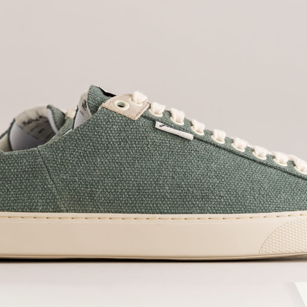 Peach – Green Wool