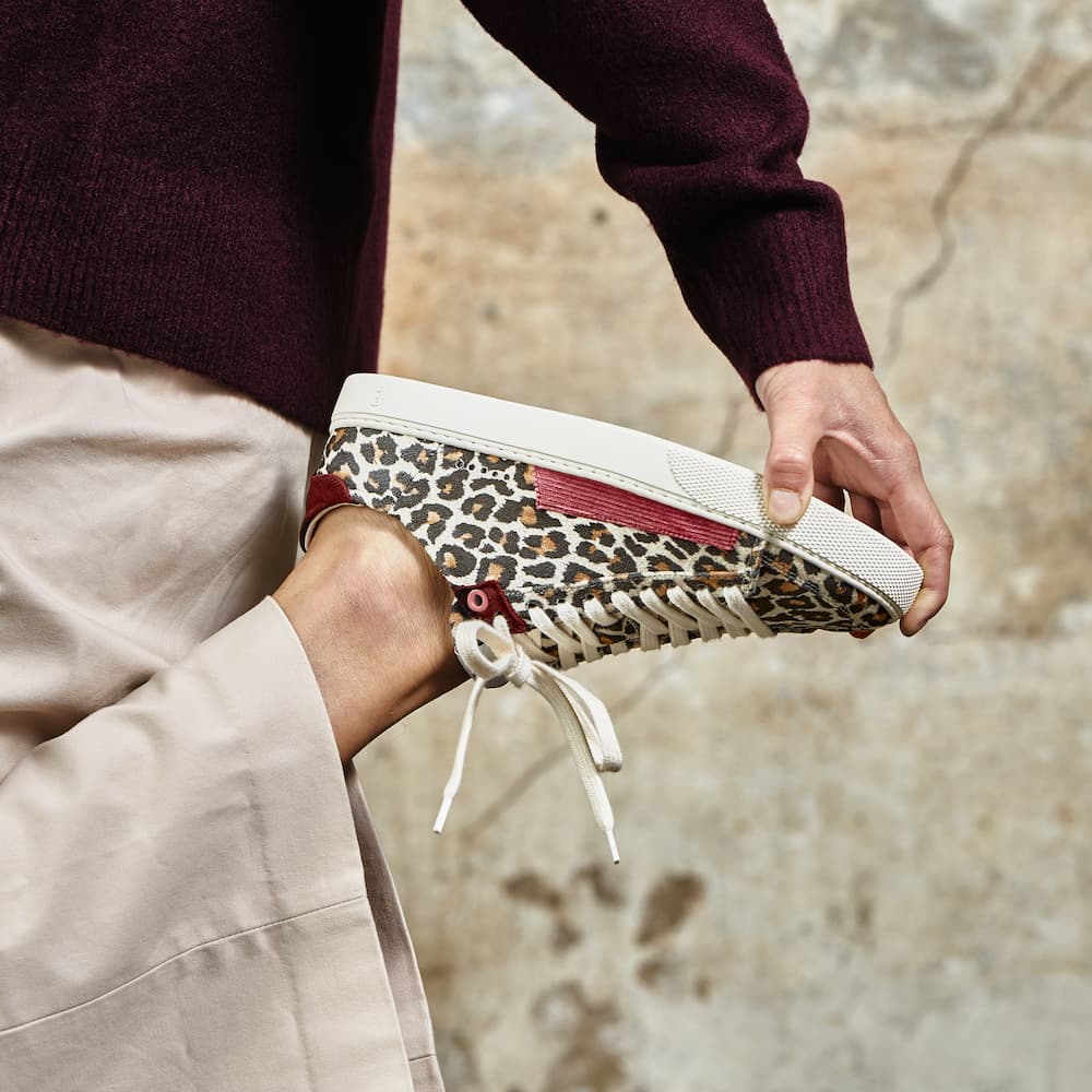 Peach – Leopard Borgona
