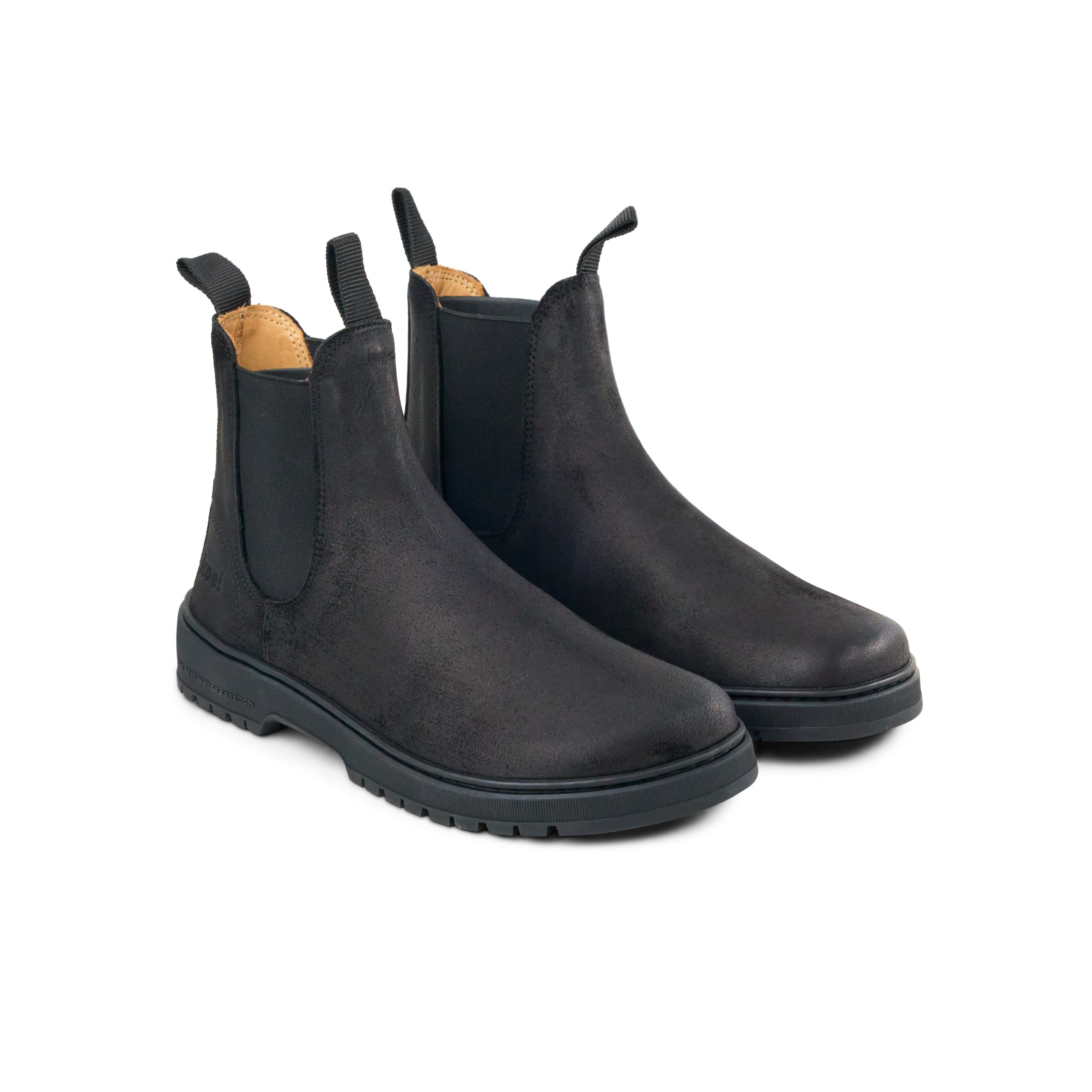 GAVIEN Oil Suede – Black