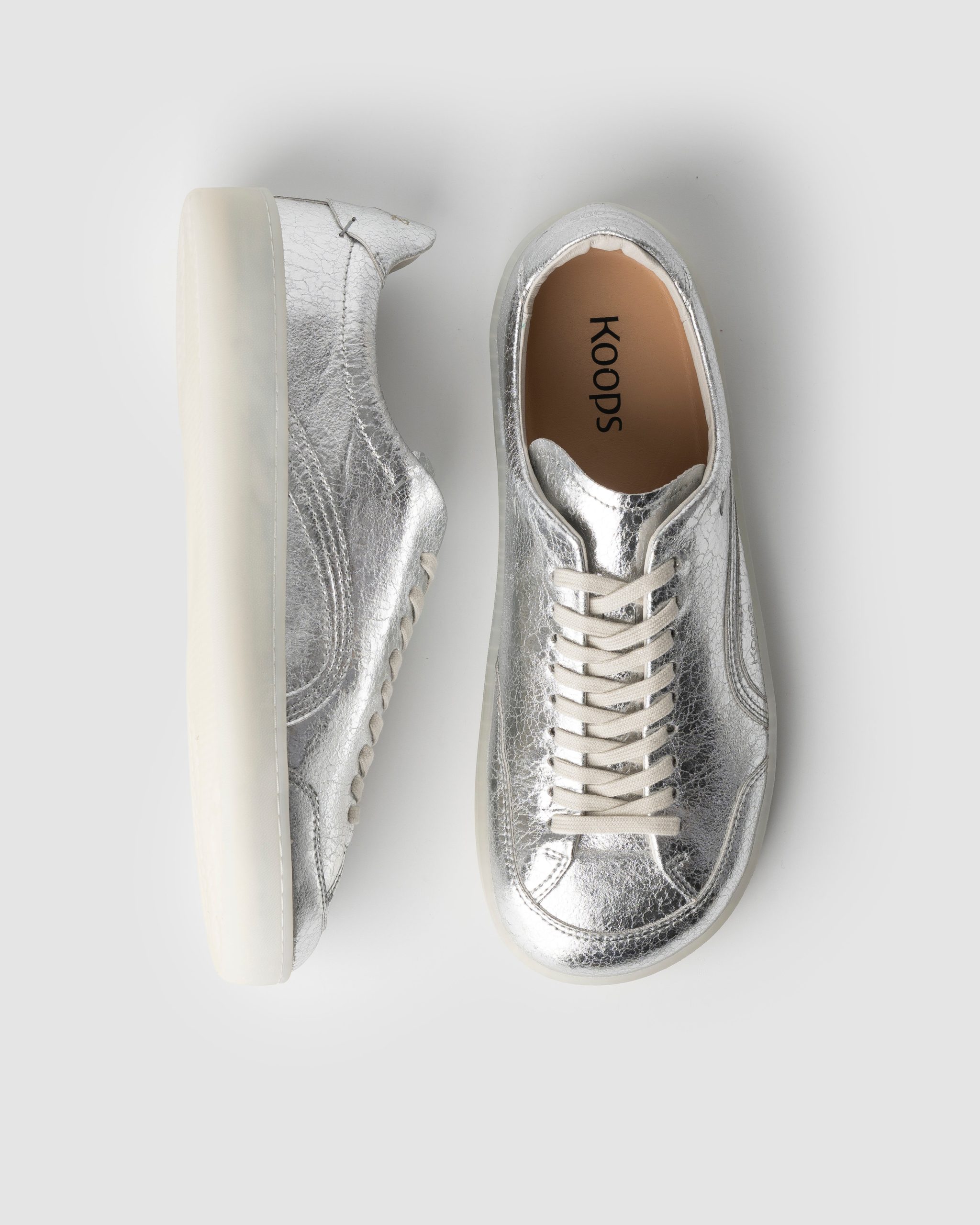 Kai barefoot sneaker – silver