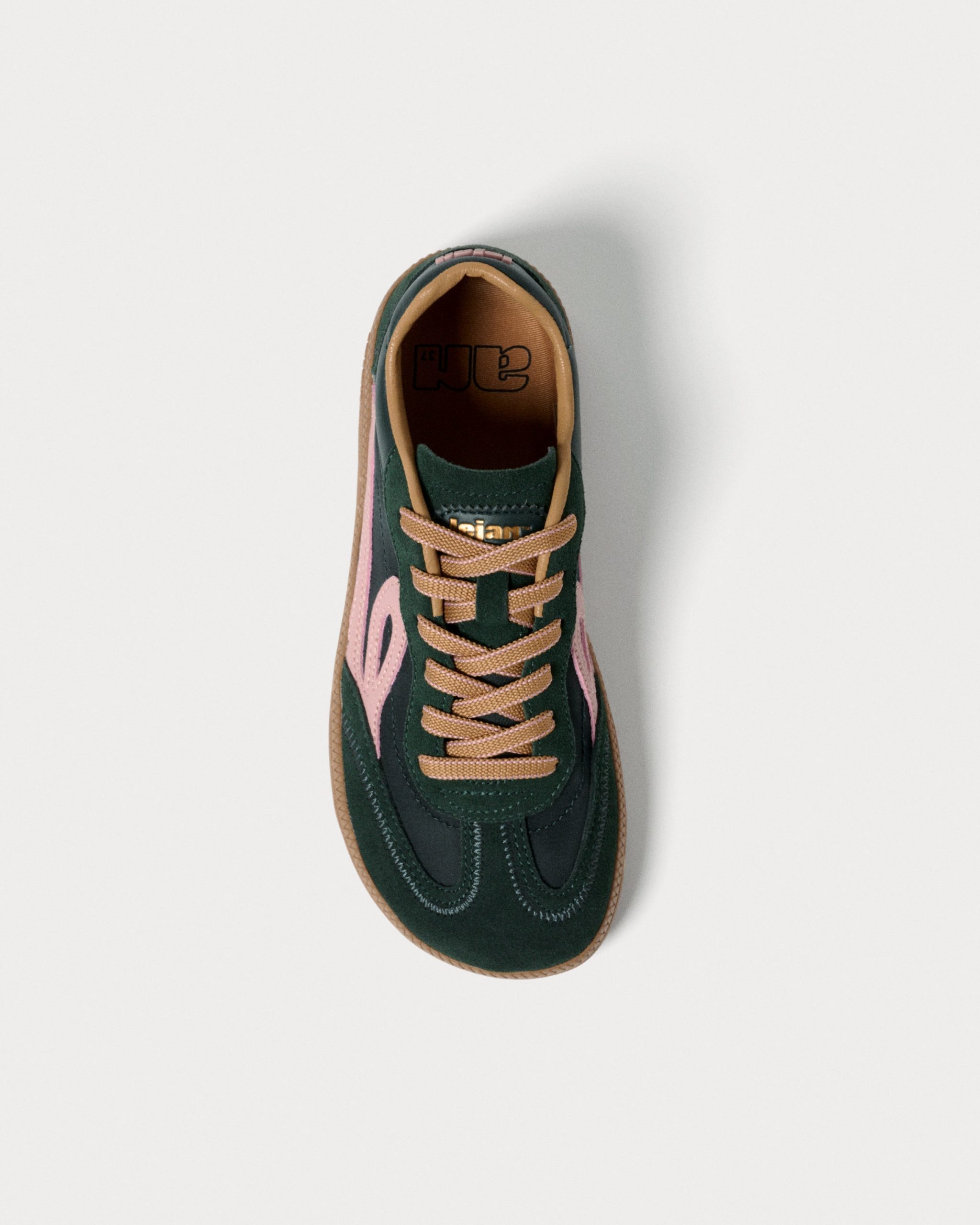 Lejan One Wide – Dark Green / Pink