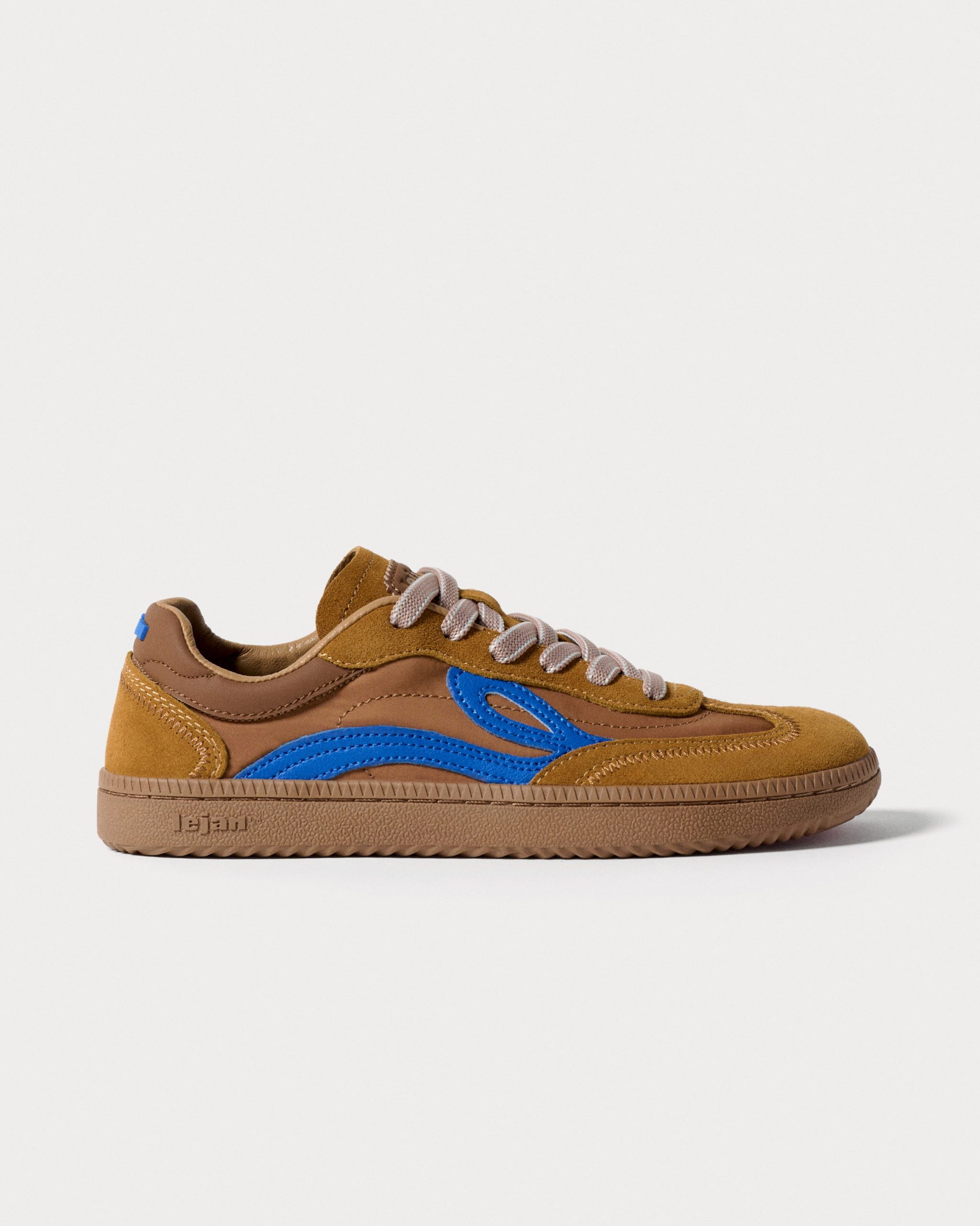 Lejan One Wide – Camel / Electric Blue