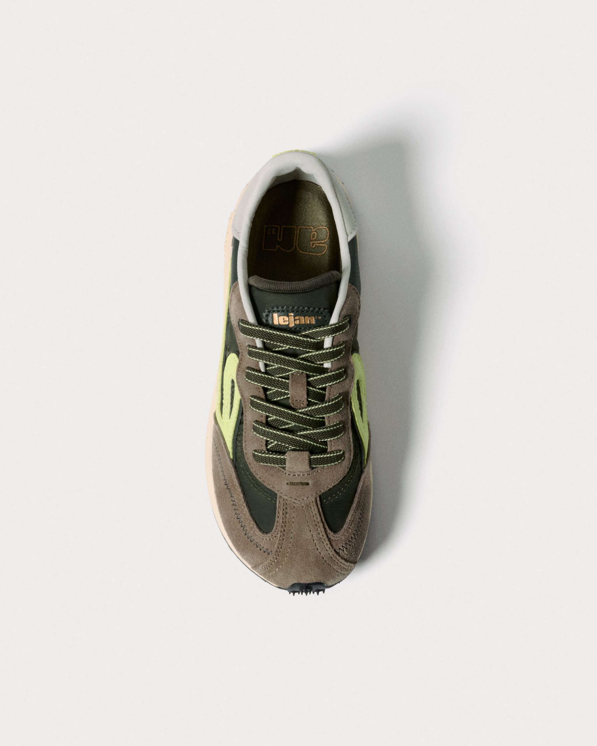 Lejan Melrose – Dark Olive / Lime