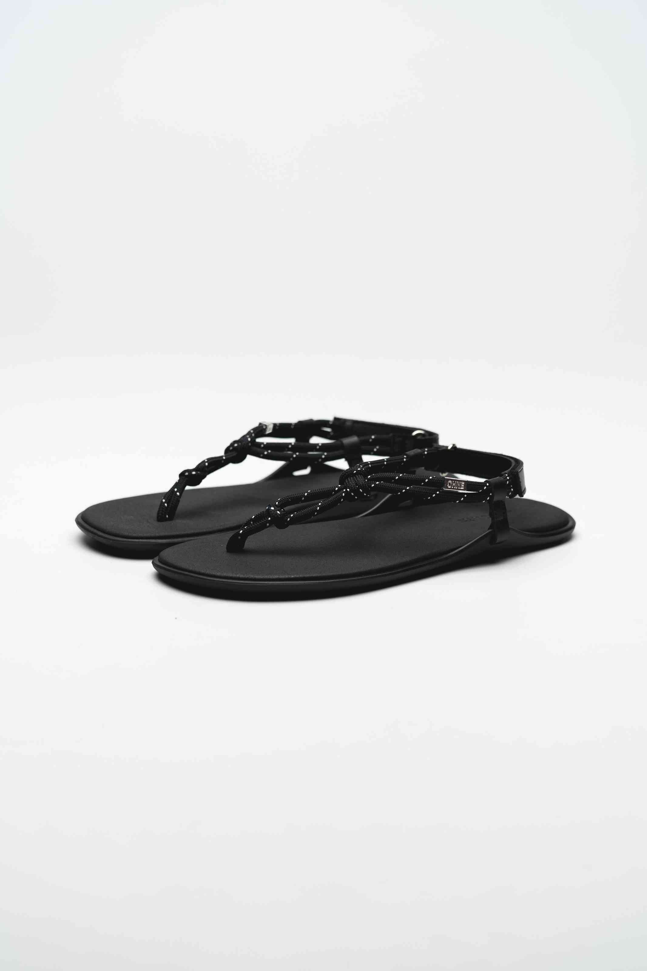 CORD SANDAL TULUM – BLACK