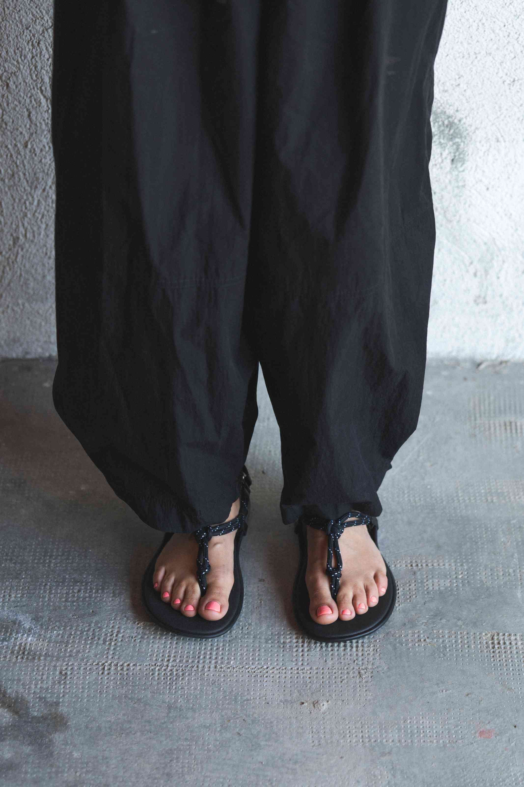 CORD SANDAL TULUM – BLACK
