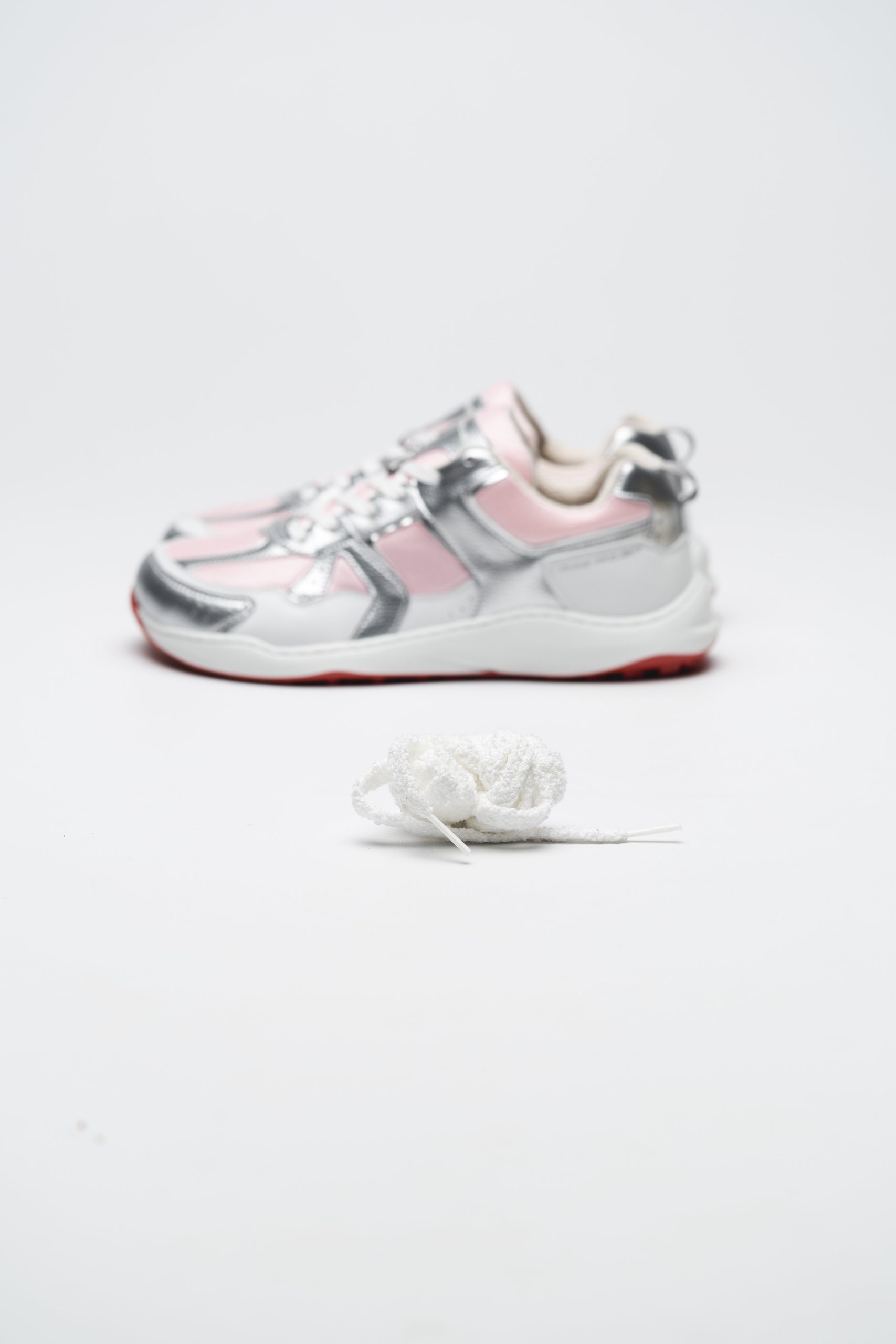 SNEAKER RETRO RUN – SILVER PINK