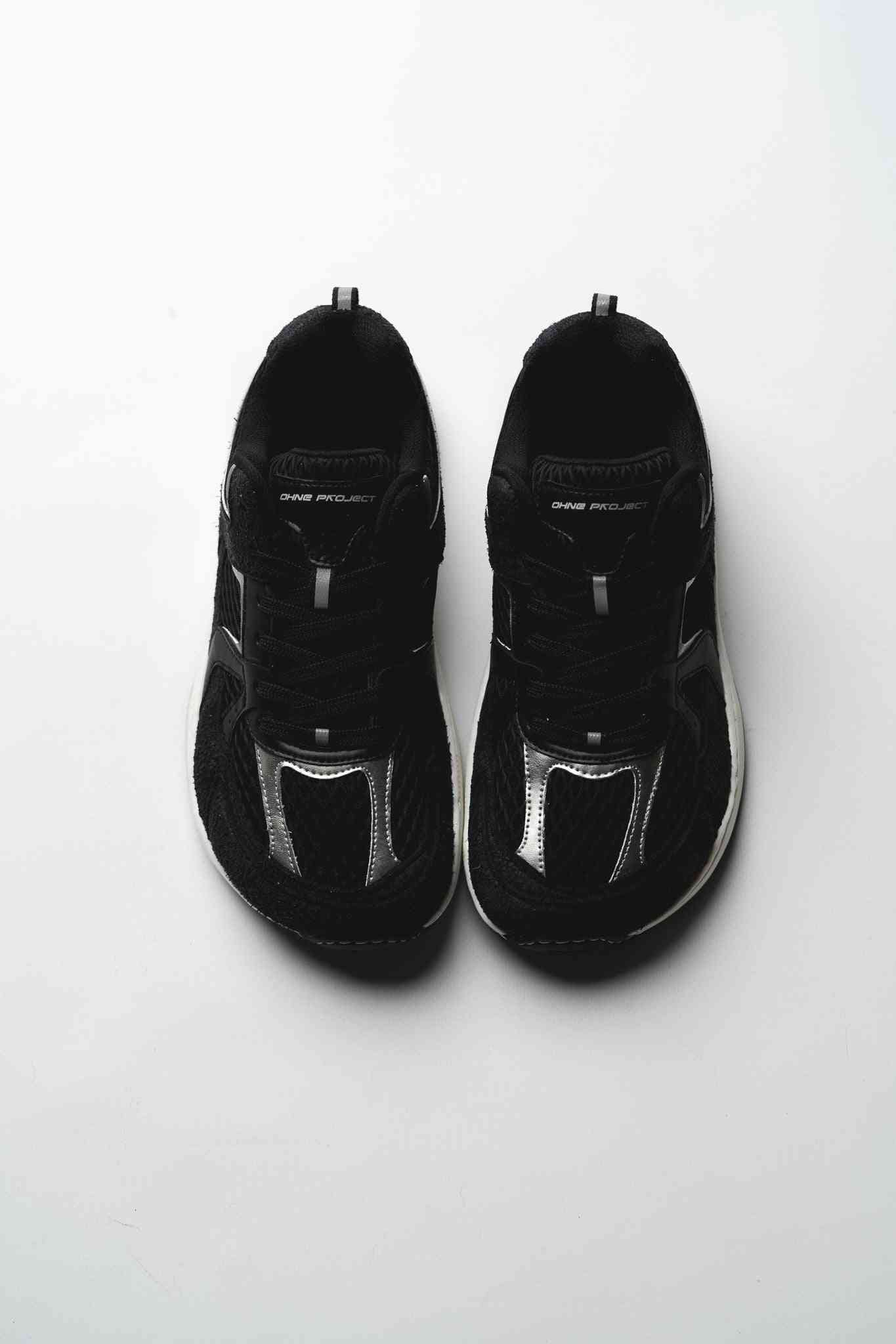SNEAKER RETRO RUN – SILVER BLACK