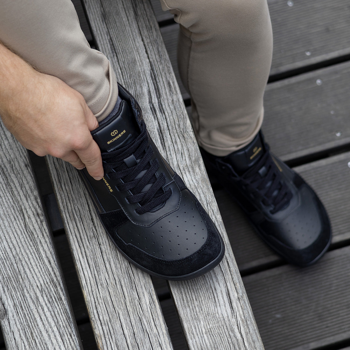 Oldschooler High Top – Black/Black
