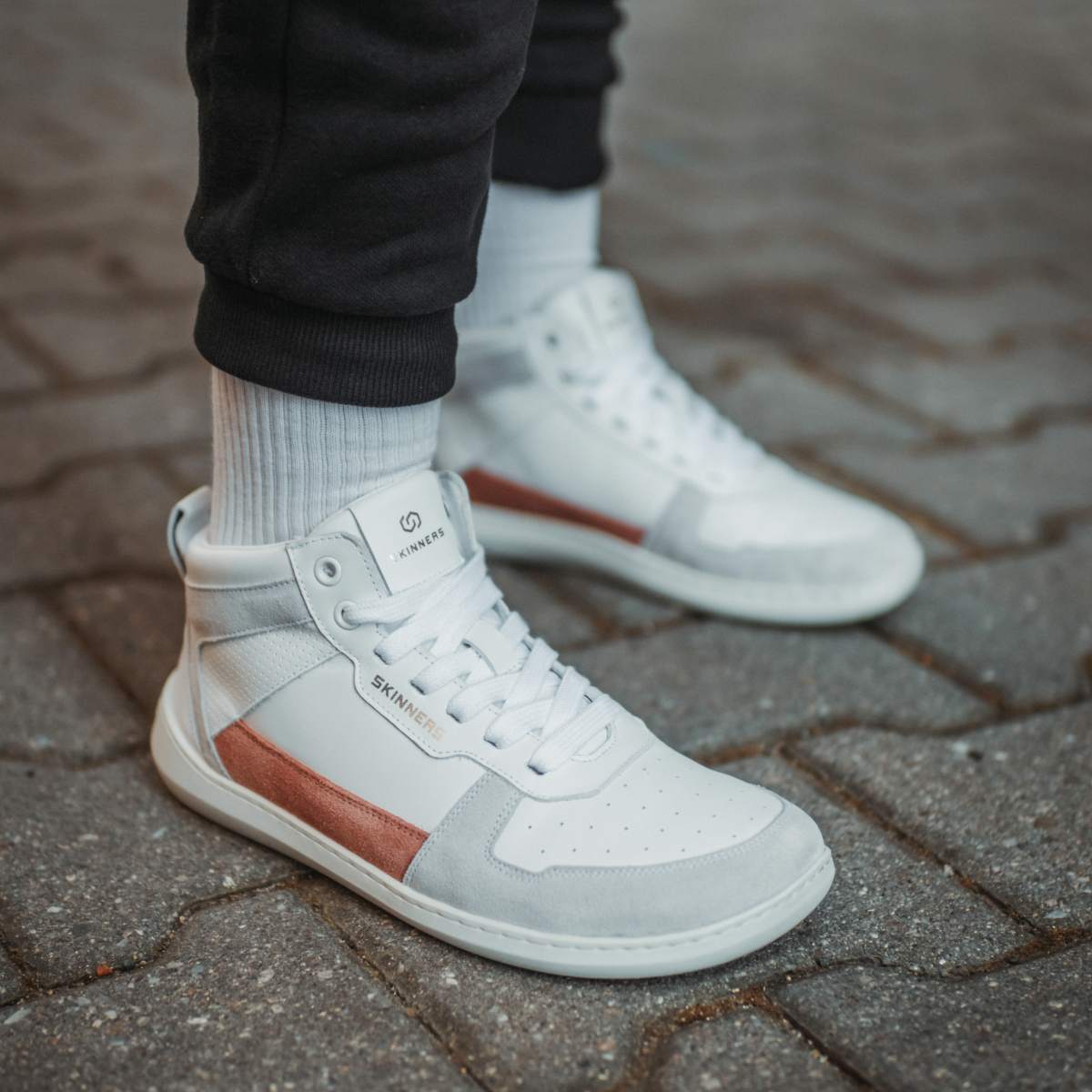 Oldschooler High Top – Pink/White