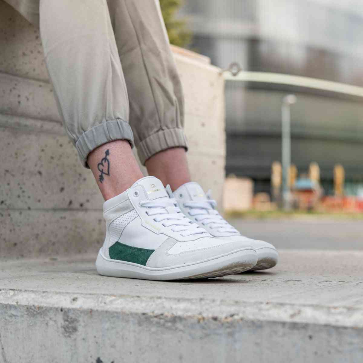 Oldschooler High Top – Green/White